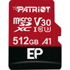 Карта памет Patriot EP MicroSDXC V30 A1 512GB + SD адаптер