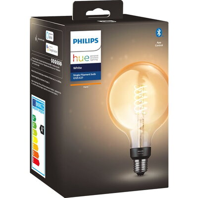 PHILIPS HueW 7W Fil G125 EUR E27