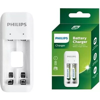 PHILIPS 2-slots basic charger with 2x700mAh AAA batteries