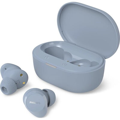 Philips TAT1300LB сини - Безжични слушалки за поставяне в ухото с микрофон