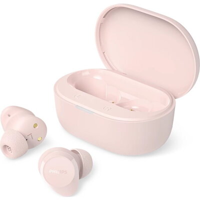 Philips TAT1300PK - Безжични слушалки за поставяне в ухото с микрофон, розови