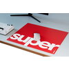 Професионален стъклен геймърски пад Superglide Pad v2 XL Red - 490 x 420 mm