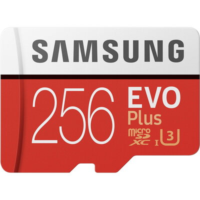 microSDXC карта Samsung EVO Plus 256GB + SD адаптер