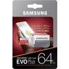 Micro SD карта Samsung EVO Plus 64 GB + SD адаптер