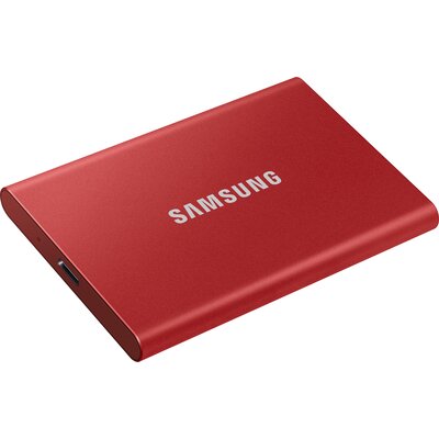 Преносим външен SSD диск Samsung T7 2TB, Mettallic Red