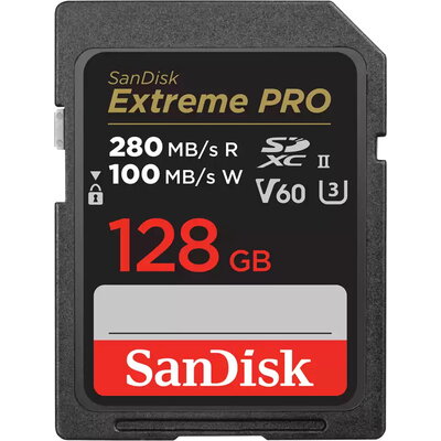 SanDisk Extreme PRO SDXC 128GB, V60 UHS-II