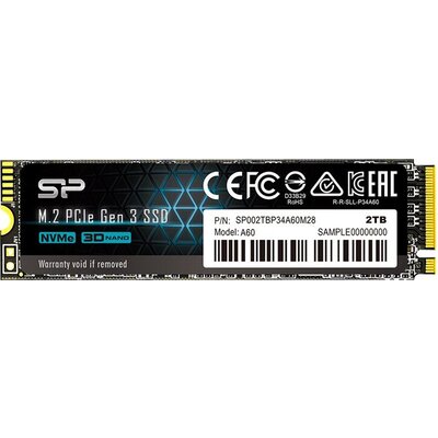 SILICON POWER A60 2TB SSD, M.2 2280, PCIe Gen3x4