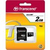 Transcend microSD 2GB + SD адаптер