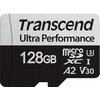 microSDXC карта Transcend 340S 128GB U3 V30 A2 + SD адаптер