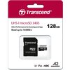 microSDXC карта Transcend 340S 128GB U3 V30 A2 + SD адаптер