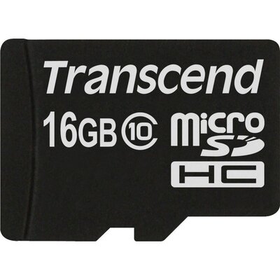 Transcend microSDHC Premium 16 GB Class 10 + SD адаптер
