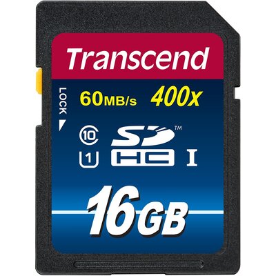 Transcend SDHC Premium 400x 16 GB, UHS-I U1
