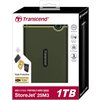 Портативен външен диск Transcend StoreJet 25M3 1TB, Military Green