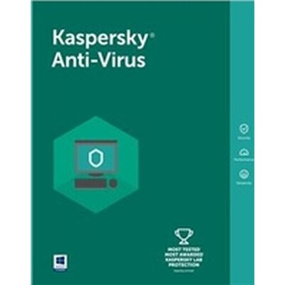 Програмен продукт с лицензен стикер Kaspersky Anti-Virus Eastern Europe Edition. 3-Desktop 1 year Base Box