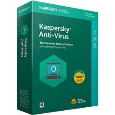 Програмен продукт с лицензен стикер Kaspersky AntiVirus 1 Desktop, 1 year renewal, Box
