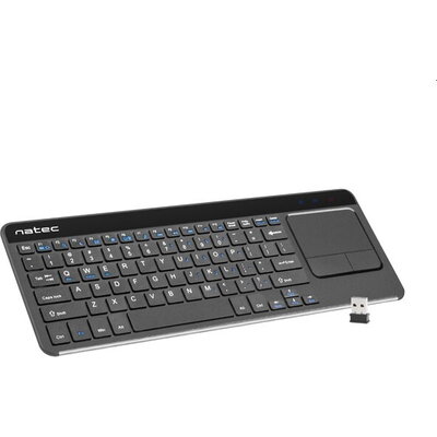 Клавиатура Natec wireless keyboard Turbot slim touch pad x-scissors us layout