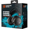 CANYON Gaming headset 3.5mm jack plus USB connector for LED backlight, adjustable microphone and volume control, with 2in1 3.5mm