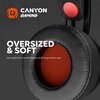 CANYON Gaming headset 3.5mm jack plus USB connector for LED backlight, adjustable microphone and volume control, with 2in1 3.5mm