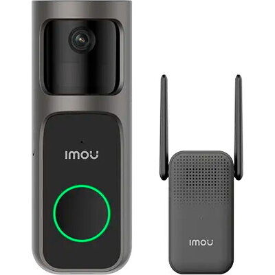 Imou 3MP Wi-Fi Doorbell 2S Kit, 2K QHD, 5000mAh rechargable battery, 125 wide-angle view, night vision 5m, Mic and Speaker, 8x D