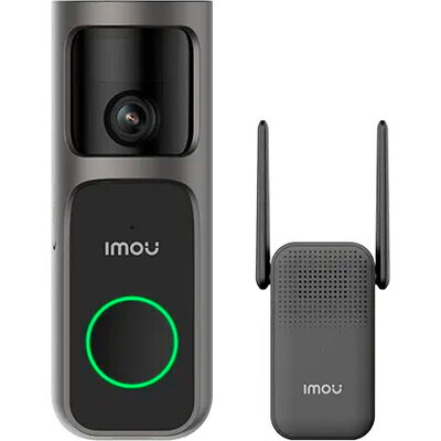 Imou 4MP Wi-Fi Doorbell 3 Kit, QHD, 5000mAh rechargable battery, 180 wide-angle view, night vision 5m, Mic and Speaker, 8x Digit