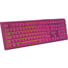 Canyon 105keys gaming keyboard,with 2.4G+ Bluetooth mode, battery 2000mAh, RGB backlight 3 types and 7 colors, size:407*119*19mm