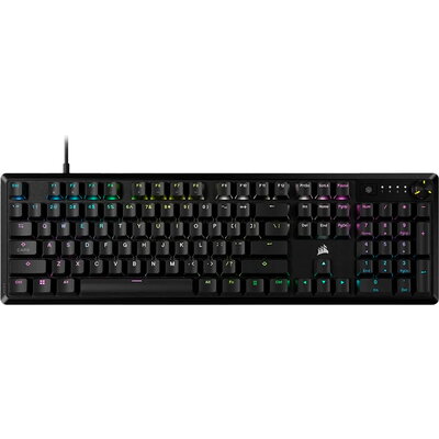 CORSAIR K70 CORE RGB Mechanical Gaming Keyboard — Black, Backlit RGB LED, MLX Red linear switches