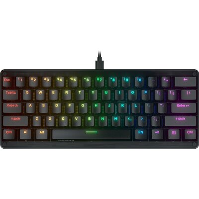 Cougar PURI MINI RGB, Gaming Keyboard, PBT Doubleshot Keycaps, GATERON Mechanical switches, N-Key Rollover, 14 Backlight Effects