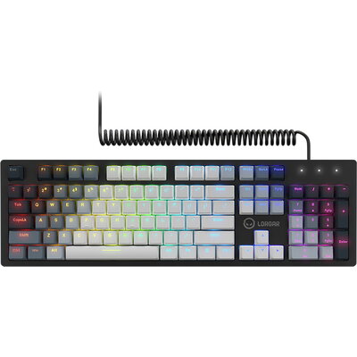 LORGAR Azar 514, Wired mechanical gaming keyboard, RGB backlight, 1680000 colour variations, 18 modes, keys number: 104, 50M cli