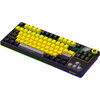 LORGAR KBP70TKLW, Wireless TKL Mechanical Gaming Keyboard Pro, Black/yellow, EN layout