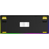 LORGAR KBP70TKLW, Wireless TKL Mechanical Gaming Keyboard Pro, Black/yellow, EN layout