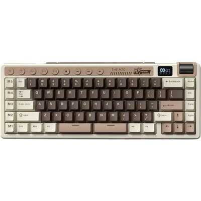 ROYAL KLUDGE RK M70 Mocha Grey Gaming Keyboard Cream switch