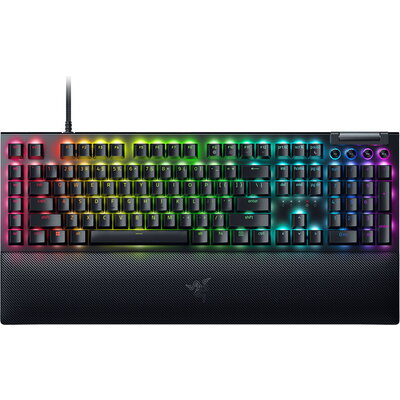 Razer BlackWidow V4 Mechanical Gaming Keyboard, US Layout, Green Switch, Razer Chroma™ RGB, 6 Macro Keys, Lubricated Stabilizers