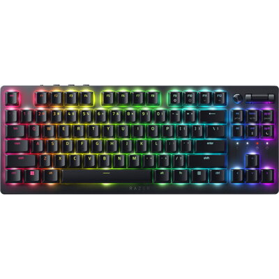 Razer DeathStalker V2 Gaming Keyboard, Red Switch, US Layout, Low-Profile Optical Switches (Linear), Ultra-Slim Casing with Dura
