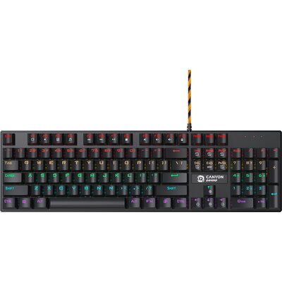 Wired black Mechanical keyboard With colorful lighting system104PCS rainbow backlight LED,also can custmized backlight,1.8M brai