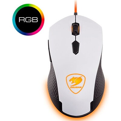 COUGAR MINOS X3 WHITE Gaming Mouse,RGB,PMW3310 Optical gaming sensor,400/800/1600/3200 DPI,Game type-FPS/MOBA/RTS,OMRON gaming s