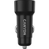CANYON car charger OnDrive 24  24W 2xUSB-A Black