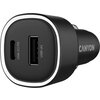 CANYON car charger OnDrive 48 PD 48W USB-A+USB-C Black
