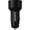 CANYON car charger OnDrive 60 PD 60W 2xUSB-C Black