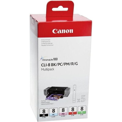 Консуматив Canon CLI-8 MultiPack BK/PC/PM/R/G