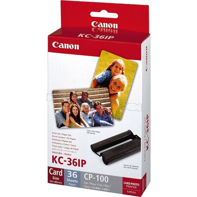 Хартия Canon Color Ink/Paper set KC-36IP (Credit card size) 36 sheets