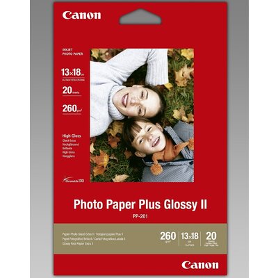 Хартия Canon Plus Glossy II PP-201, 13x18 cm, 20 sheets