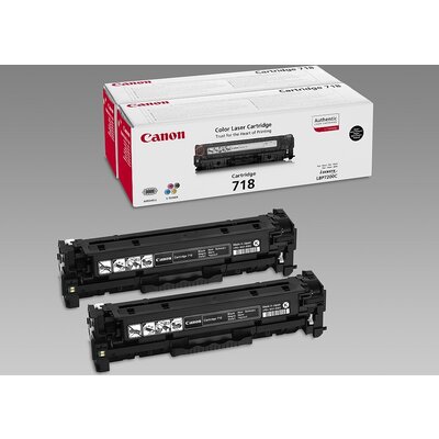 Консуматив Canon CRG-718BK, 2Pk