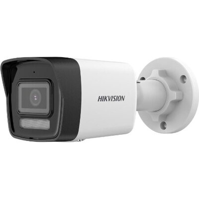 Камера HikVision 2 MP Smart Hybrid Light Fixed Bullet Network Camera, 4 mm, F1.6, IR, White Light up to 30m, H.265+, IP67, built