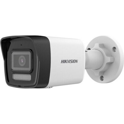 Камера HikVision 4 MP Smart Hybrid Light Fixed Bullet Network Camera, 4 mm, F1.6, IR, White Light up to 30m, H.265+, IP67, built