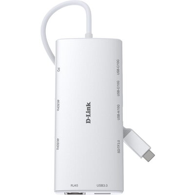 USB хъб D-Link 10-in-1 USB-C Hub