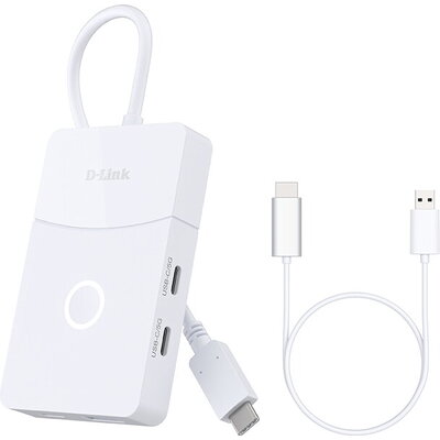 USB хъб D-Link 5-in-1 USB-C Hub with Wireless HDMI