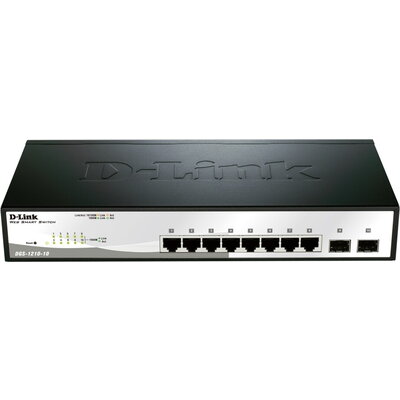 Комутатор D-Link 10-Port Gigabit Smart Switch with 2 SFP ports
