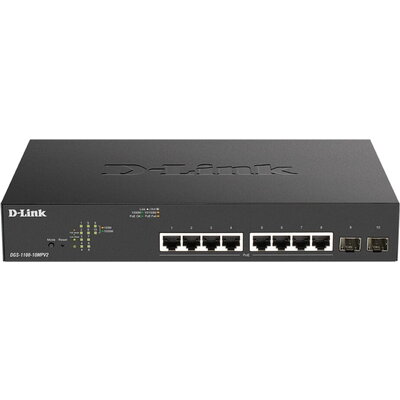 Комутатор D-Link 10-Port PoE+ Gigabit Smart Managed Switch