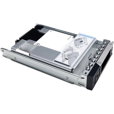 Твърд диск Dell 480GB SSD SATA 6Gbps Read Intensive 512e 2.5in with 3.5in HYB carrier, 1DWPD, CK