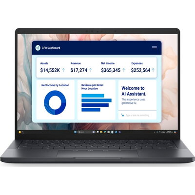 Лаптоп Dell Pro 13 Premium PA13250 - Intel Ultra 5 236V, 13.3" FHD+, 16GB LPDDR5x, 512GB SSD, Windows 11 Pro